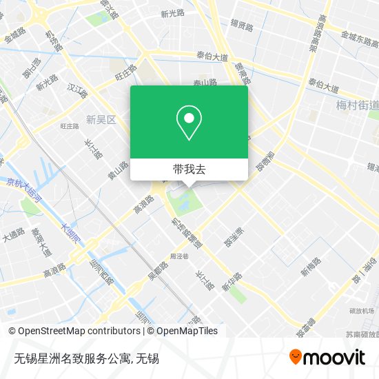 无锡星洲名致服务公寓地图