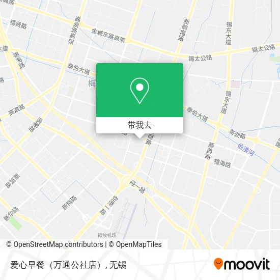 爱心早餐（万通公社店）地图