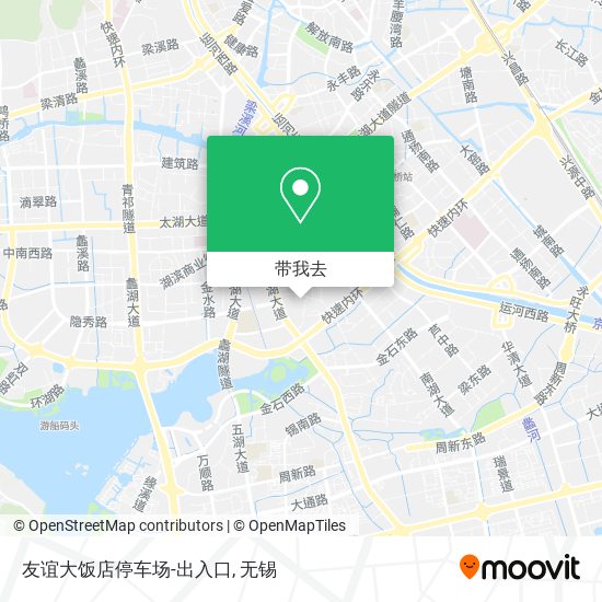 友谊大饭店停车场-出入口地图