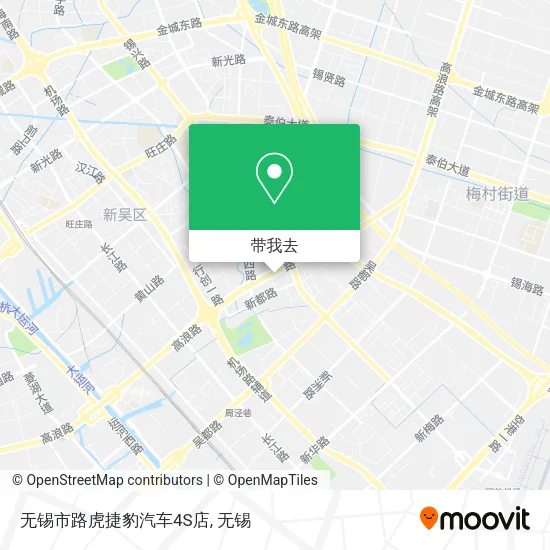 无锡市路虎捷豹汽车4S店地图