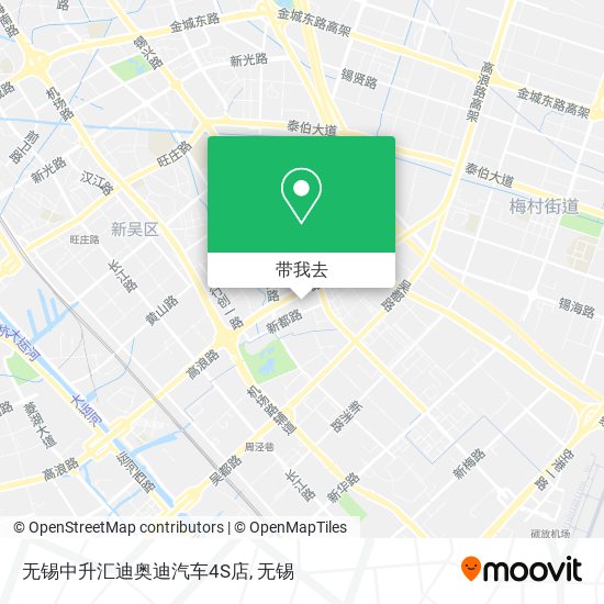 无锡中升汇迪奥迪汽车4S店地图