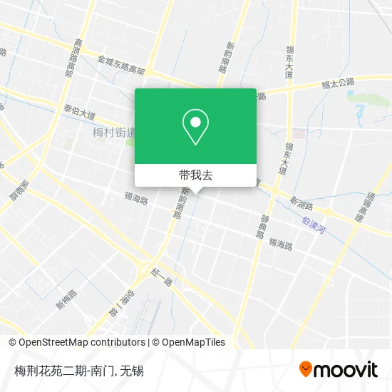 梅荆花苑二期-南门地图