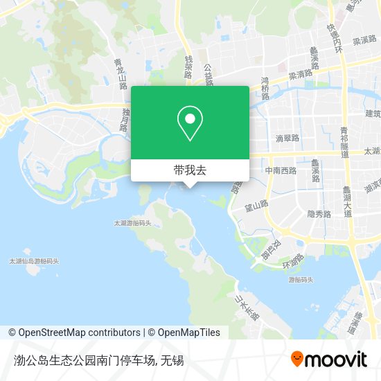 渤公岛生态公园南门停车场地图