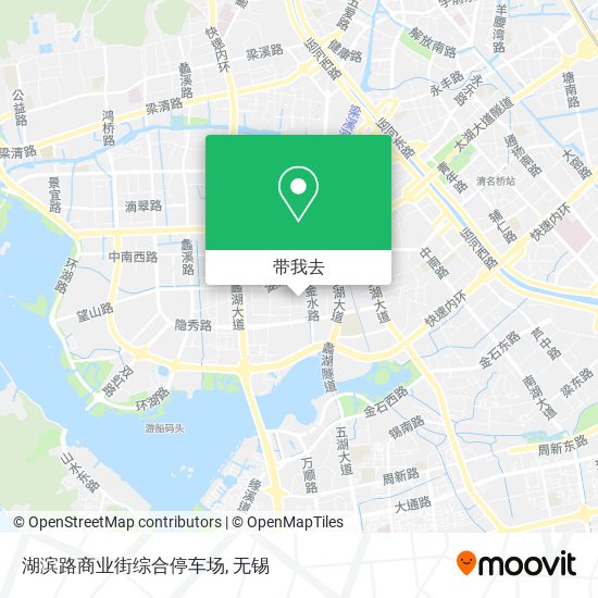 湖滨路商业街综合停车场地图