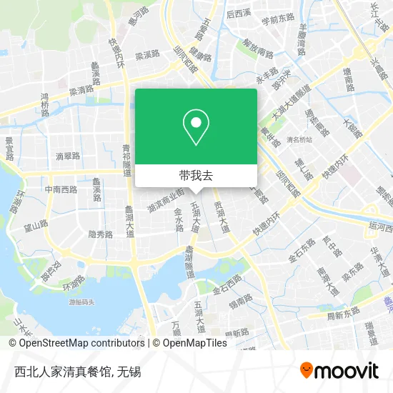 西北人家清真餐馆地图