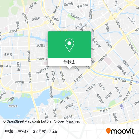 中桥二村-37、38号楼地图