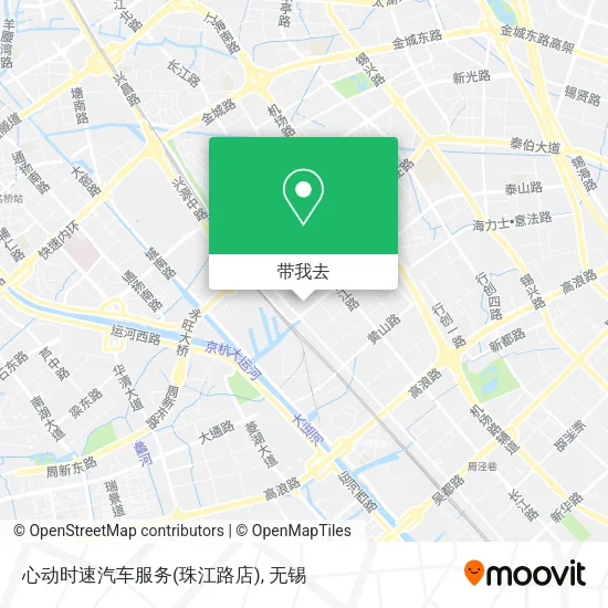 心动时速汽车服务(珠江路店)地图
