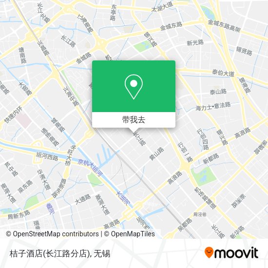 桔子酒店(长江路分店)地图