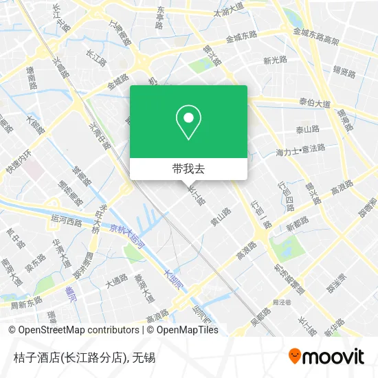 桔子酒店(长江路分店)地图