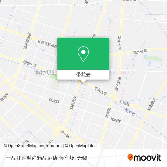 一品江南时尚精品酒店-停车场地图