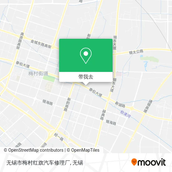 无锡市梅村红旗汽车修理厂地图