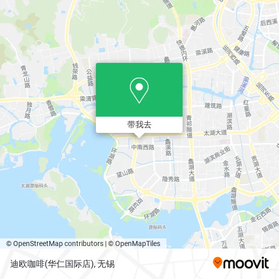 迪欧咖啡(华仁国际店)地图