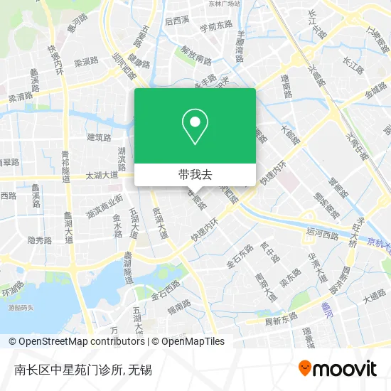 南长区中星苑门诊所地图