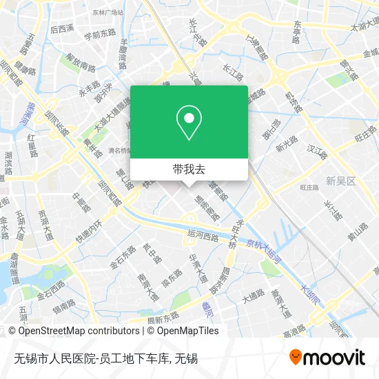 无锡市人民医院-员工地下车库地图
