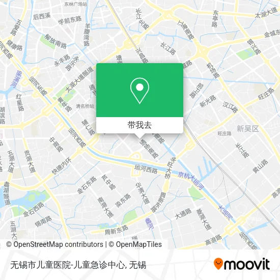 无锡市儿童医院-儿童急诊中心地图