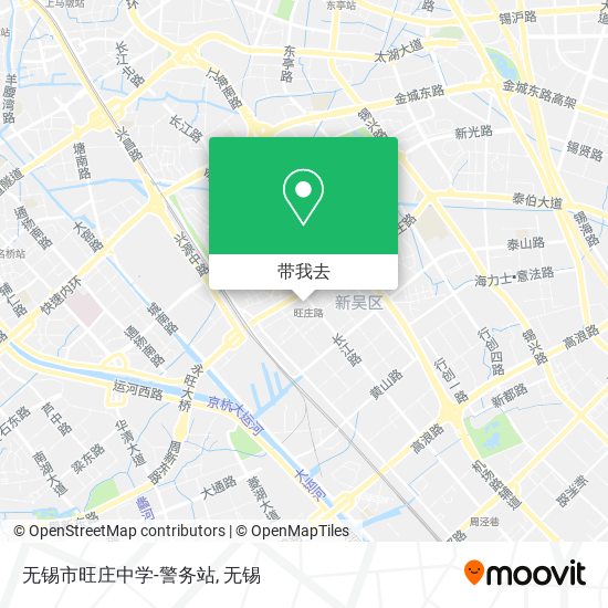 无锡市旺庄中学-警务站地图