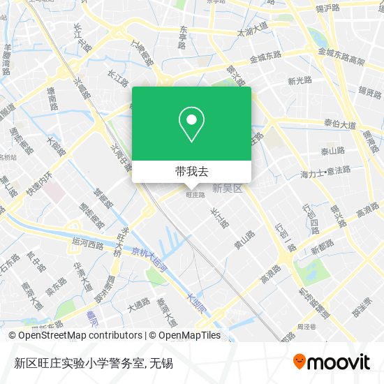 新区旺庄实验小学警务室地图