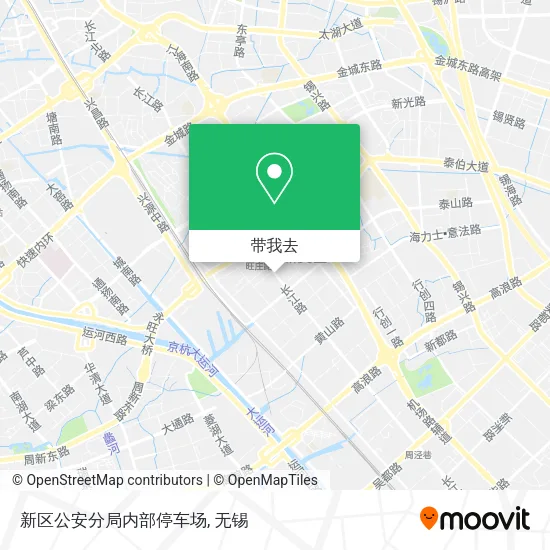 新区公安分局内部停车场地图