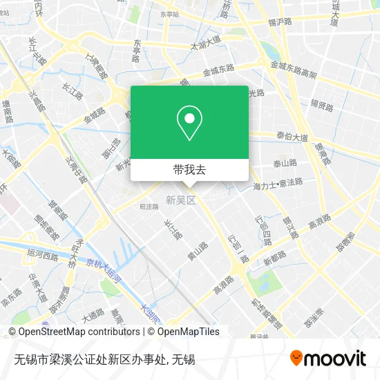 无锡市梁溪公证处新区办事处地图