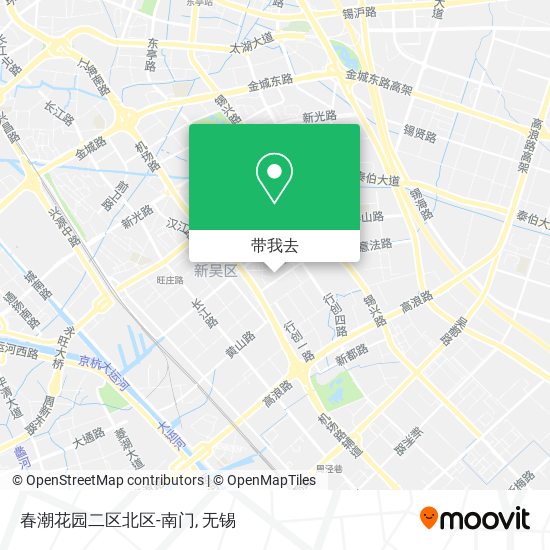 春潮花园二区北区-南门地图