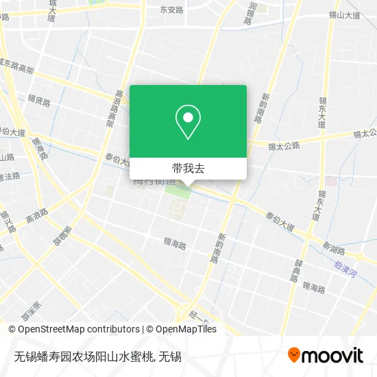无锡蟠寿园农场阳山水蜜桃地图