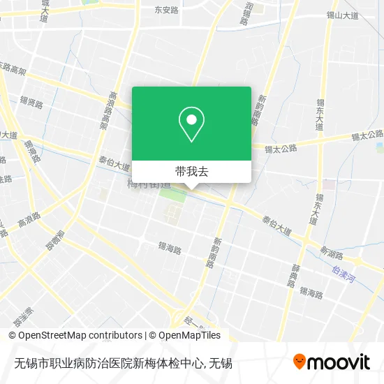 无锡市职业病防治医院新梅体检中心地图