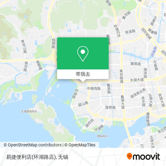 易捷便利店(环湖路店)地图