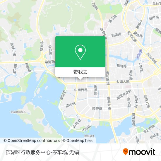 滨湖区行政服务中心-停车场地图