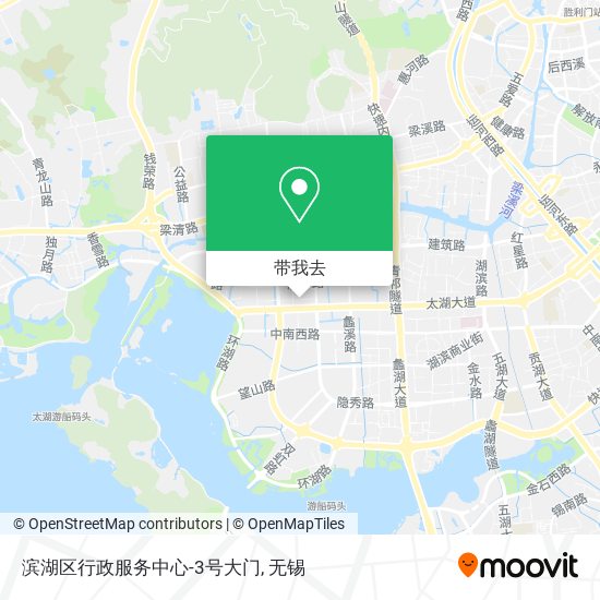 滨湖区行政服务中心-3号大门地图