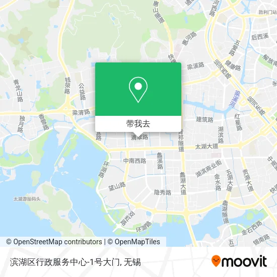 滨湖区行政服务中心-1号大门地图