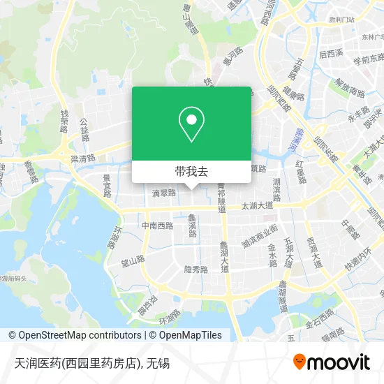 天润医药(西园里药房店)地图