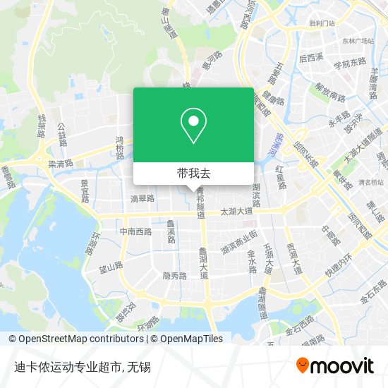 迪卡侬运动专业超市地图