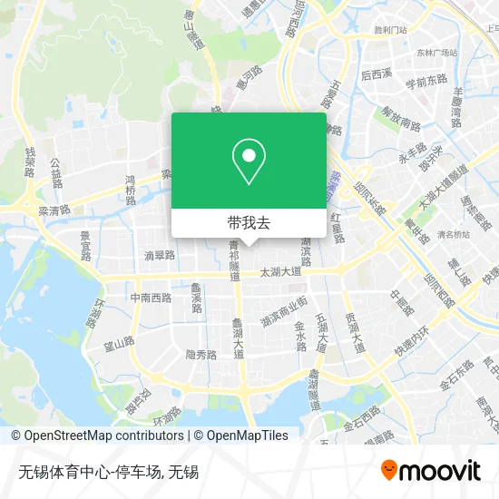 无锡体育中心-停车场地图