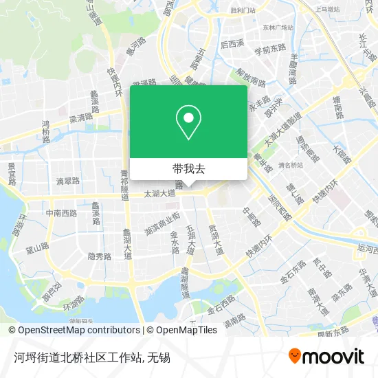 河埒街道北桥社区工作站地图