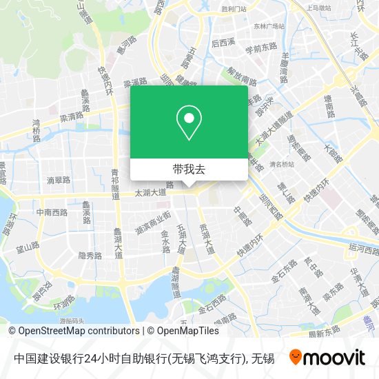 中国建设银行24小时自助银行(无锡飞鸿支行)地图
