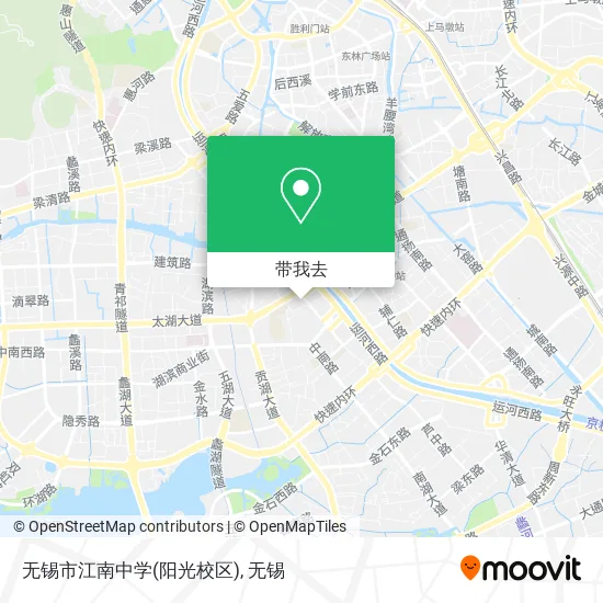 无锡市江南中学(阳光校区)地图
