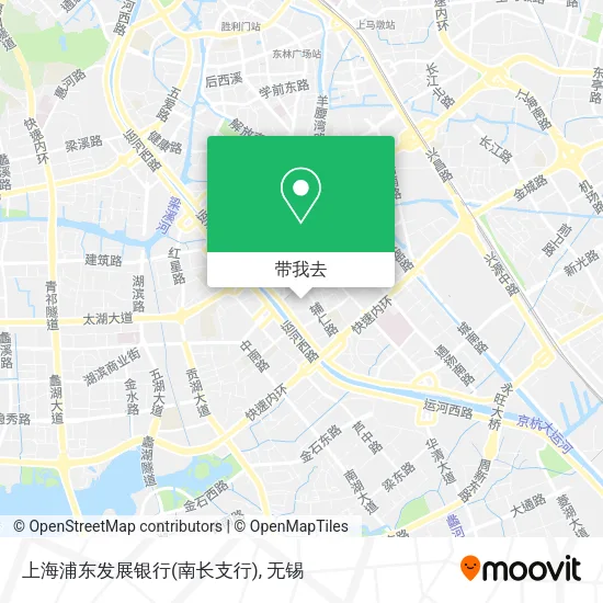 上海浦东发展银行(南长支行)地图