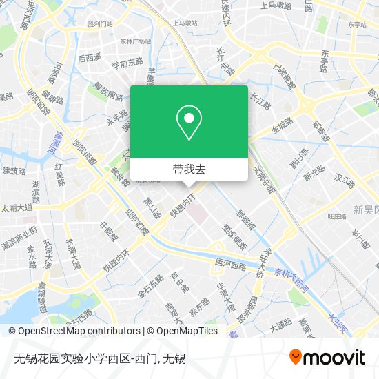 无锡花园实验小学西区-西门地图