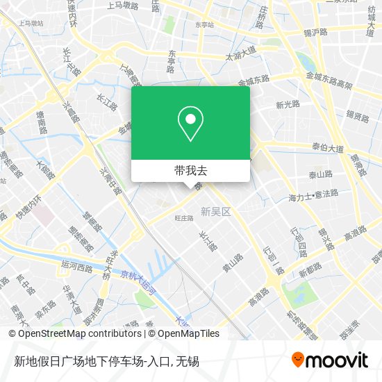 新地假日广场地下停车场-入口地图