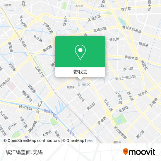 镇江锅盖面地图