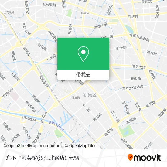 忘不了湘菜馆(汉江北路店)地图