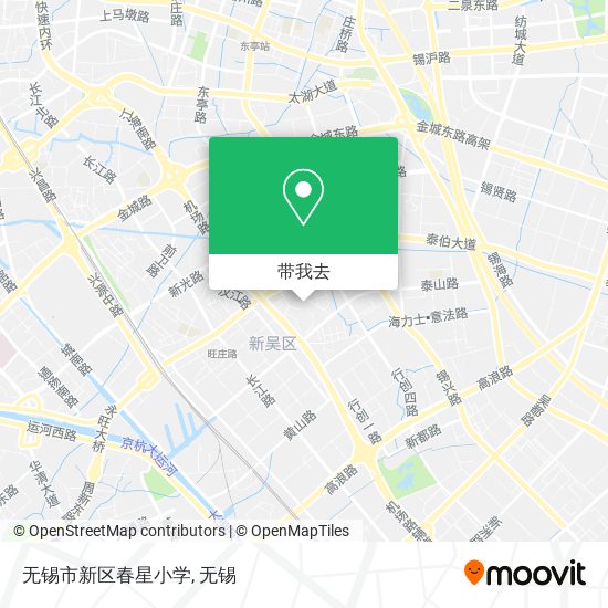 无锡市新区春星小学地图