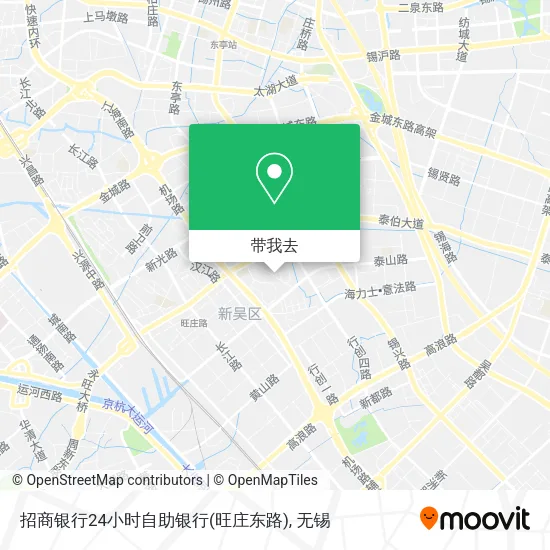 招商银行24小时自助银行(旺庄东路)地图