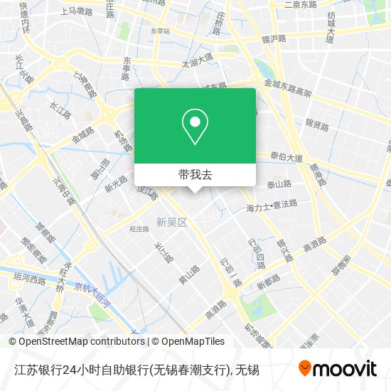 江苏银行24小时自助银行(无锡春潮支行)地图