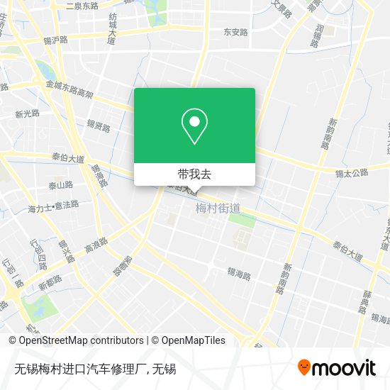 无锡梅村进口汽车修理厂地图