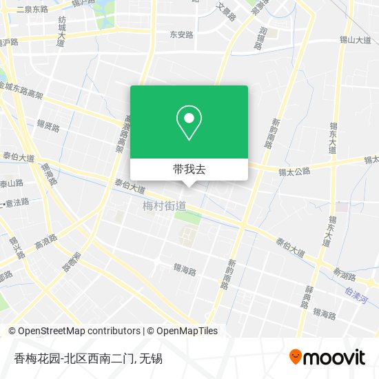 香梅花园-北区西南二门地图