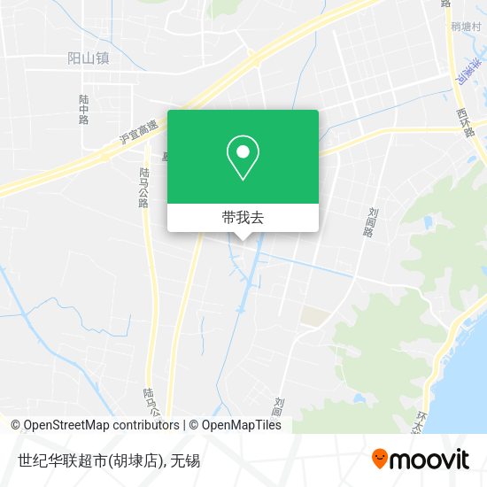 世纪华联超市(胡埭店)地图