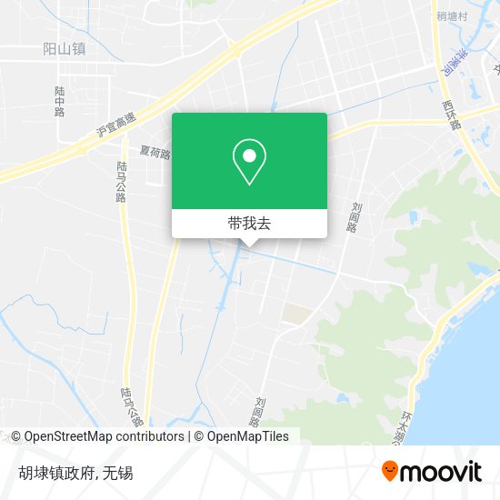 胡埭镇政府地图