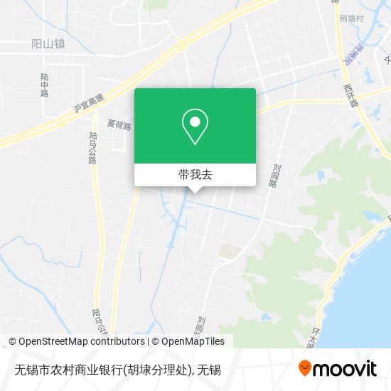 无锡市农村商业银行(胡埭分理处)地图