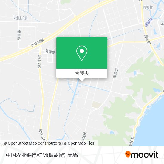 中国农业银行ATM(振胡街)地图